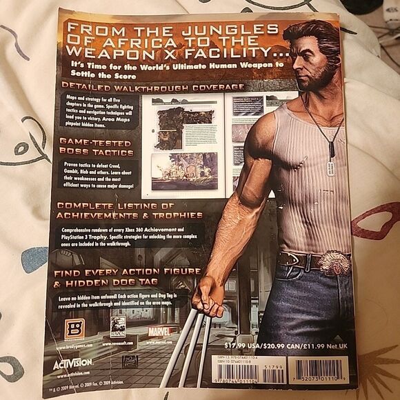 X-Men Origins : Wolverine by BradyGames Activision Strategy Guide - Picture 2 of 2